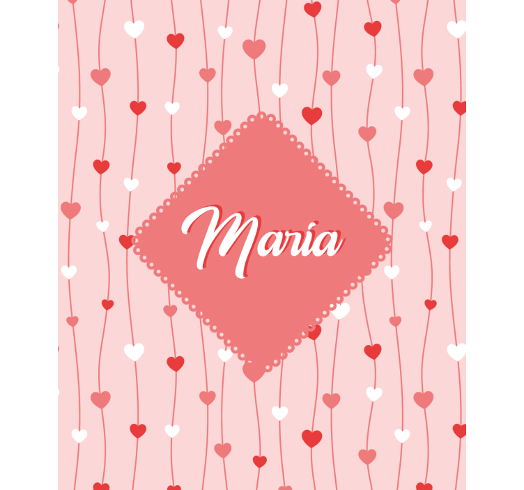 Love hearts with name romantic blind - TenStickers