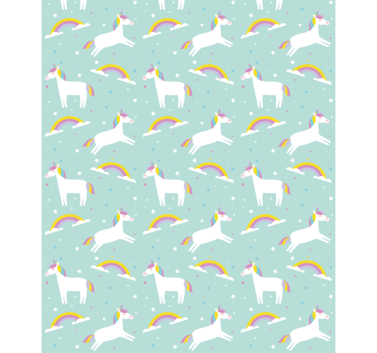 Mythical unicorns and rainbows childrens blind - TenStickers