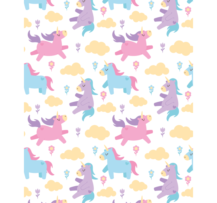 Unicorns and clouds childrens blind - TenStickers
