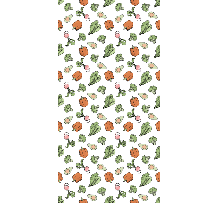 Vibrant vegetable medley kitchen blind - TenStickers