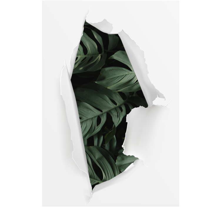 Torn Greenery View more flowers and plant blind - TenStickers