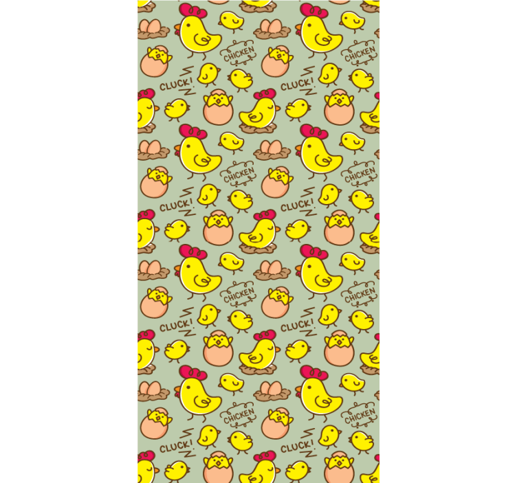 Charming Chickens Pattern animal blind - TenStickers