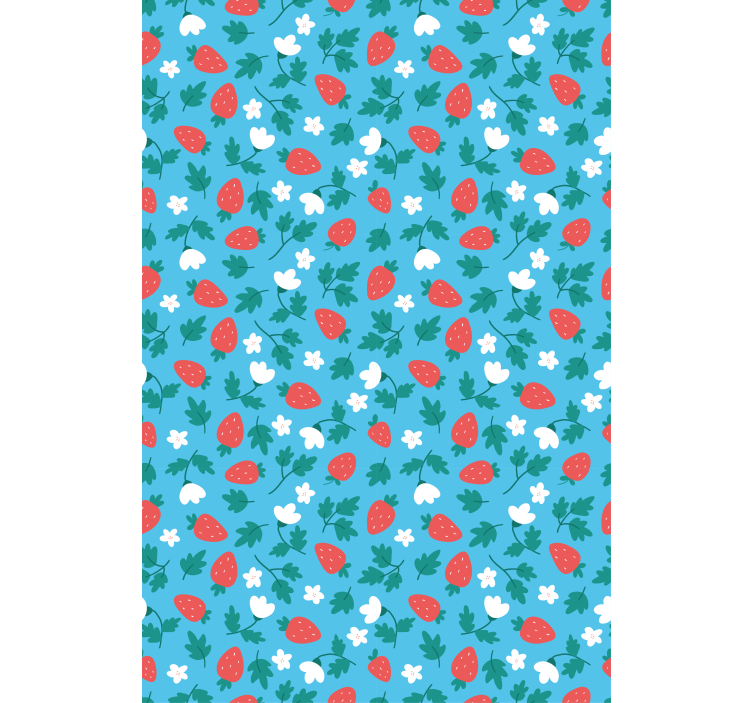 Fruit and vegetable blind with fresh strawberry pattern - TenStickers