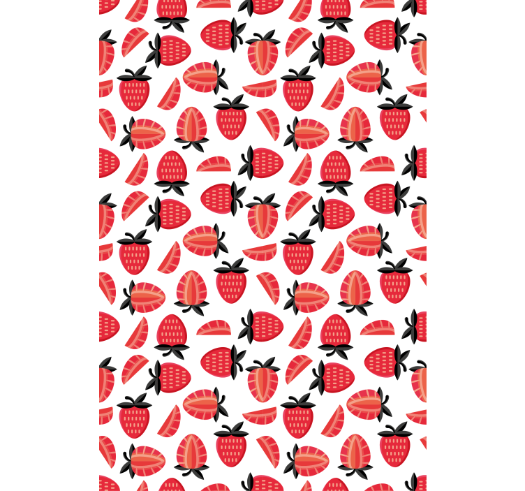 Strawberry Slice Pattern fruit and vegetable blind - TenStickers
