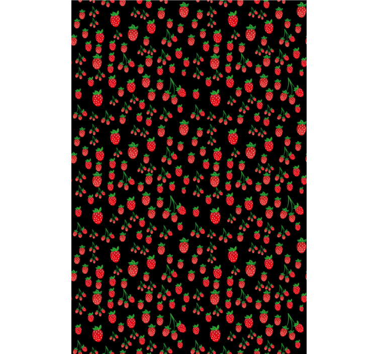 Vibrant Strawberry Patterns fruit and vegetable blind - TenStickers