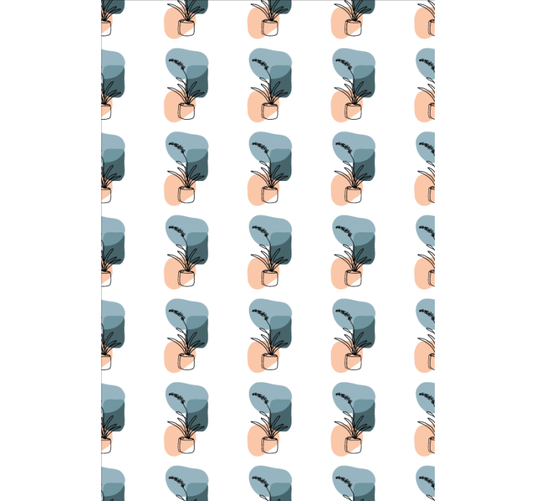 Minimalist orchids design flower blind - TenStickers