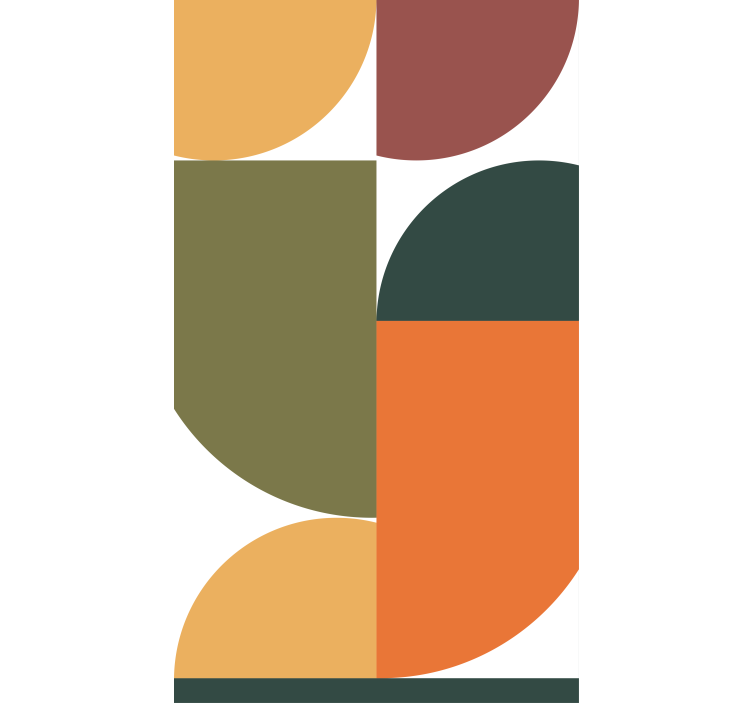 Abstract geometric art Blind painting - TenStickers