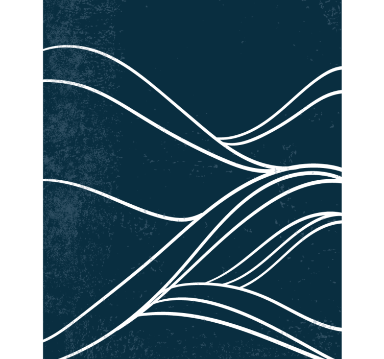 Fluid line patterns black blind - TenStickers