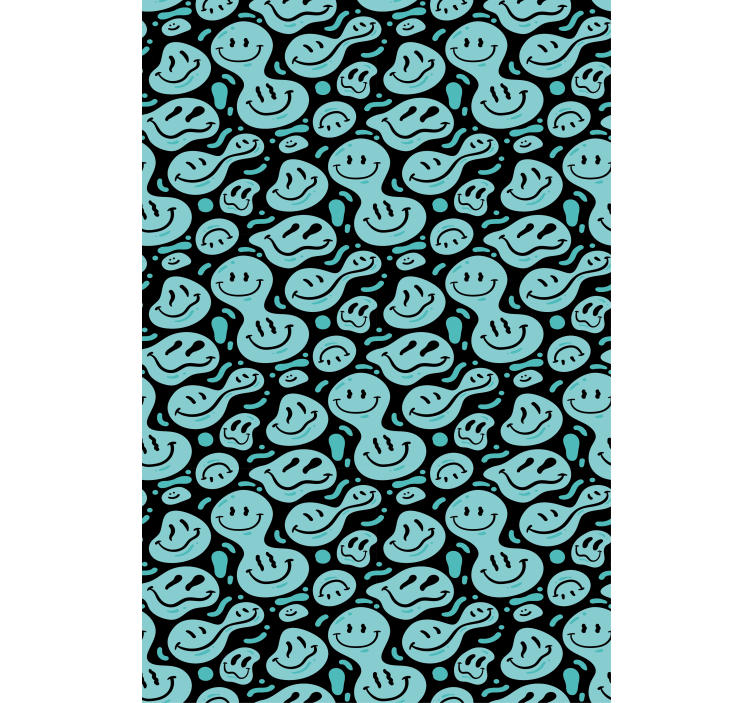 Smiling Blob Patterns funky roller blind - TenStickers