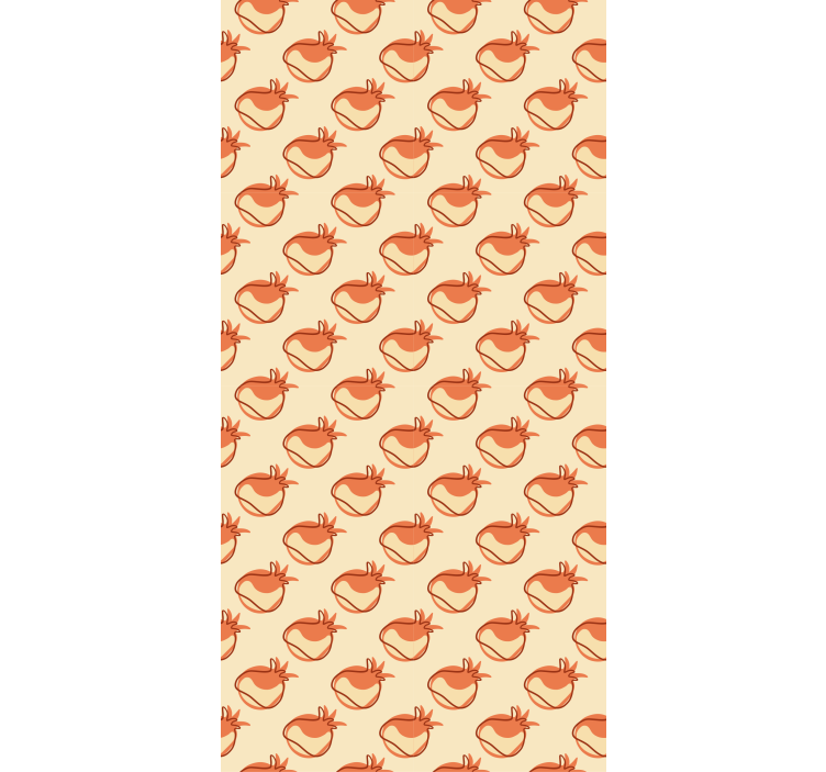 Doodle pomegranate Fruit and vegetable blind - TenStickers
