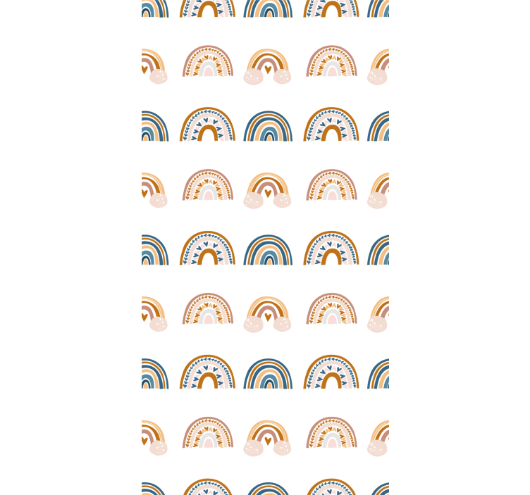 Nordic rainbow motifs childrens blind - TenStickers