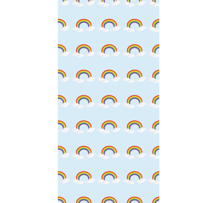 Colourful rainbow and clouds Childrens blind - TenStickers