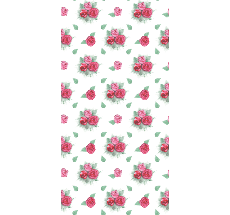 Roses With Leaves flowers and plant blind - TenStickers