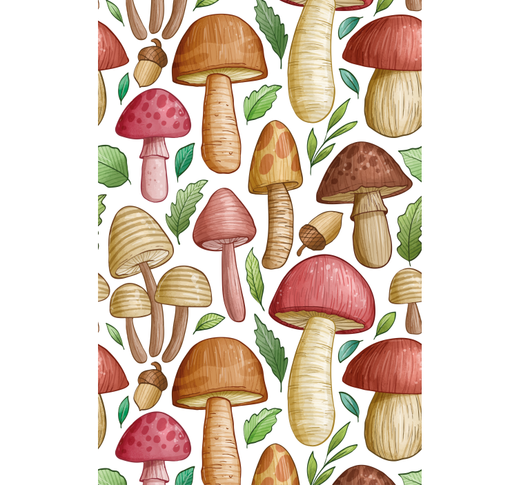 Mushroom Collection fruit and vegetable blind - TenStickers