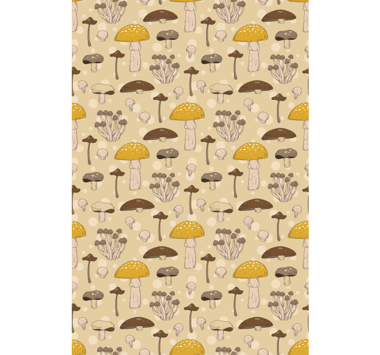 Mushroom Garden Pattern flowers and plant blind - TenStickers
