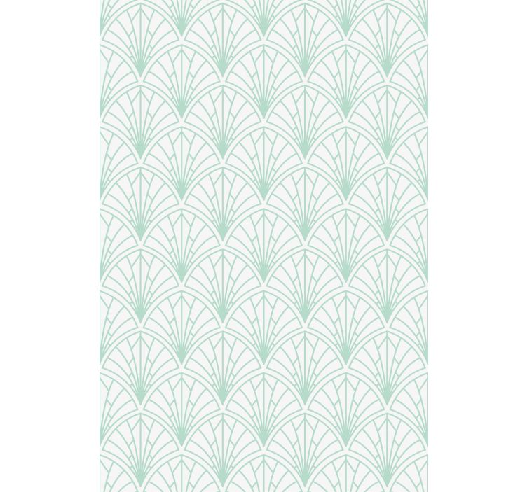Geometric green leaf design texture and pattern blind - TenStickers