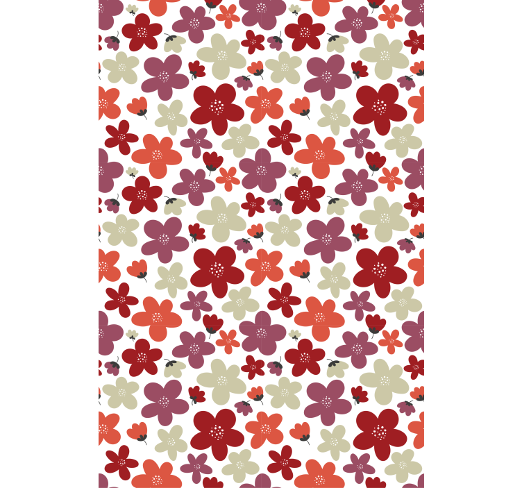 Vibrant print pattern flowers and plant blind - TenStickers