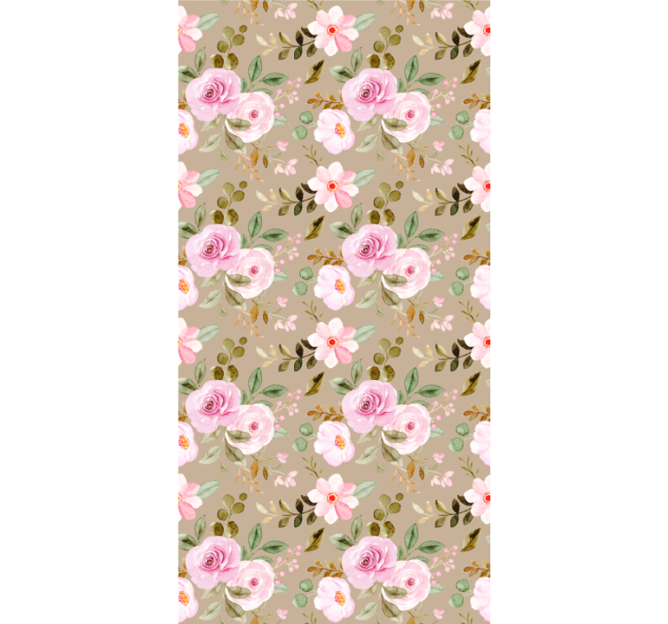 Pink Floral Patterns flower blind - TenStickers