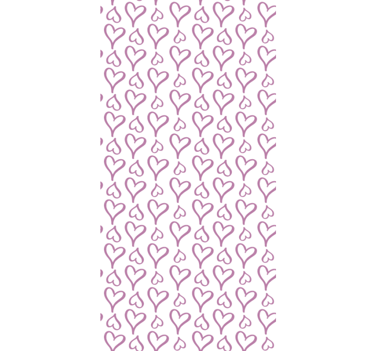 Pink illustrated heart icons Romantic blind - TenStickers