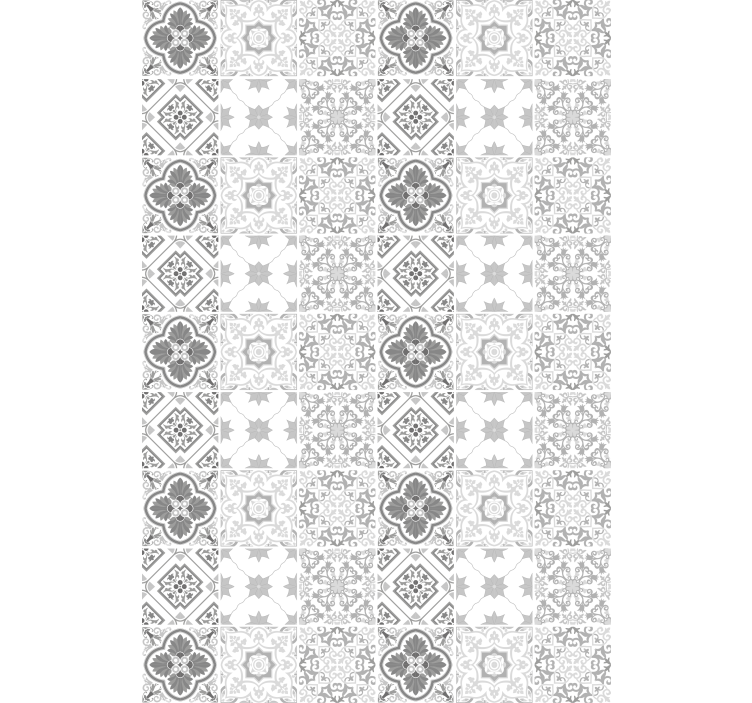 Geometric Pattern Tiles funky roller blind - TenStickers