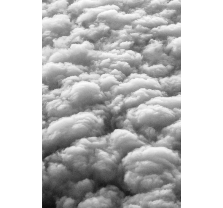 Fluffy pattern cloud blind - TenStickers