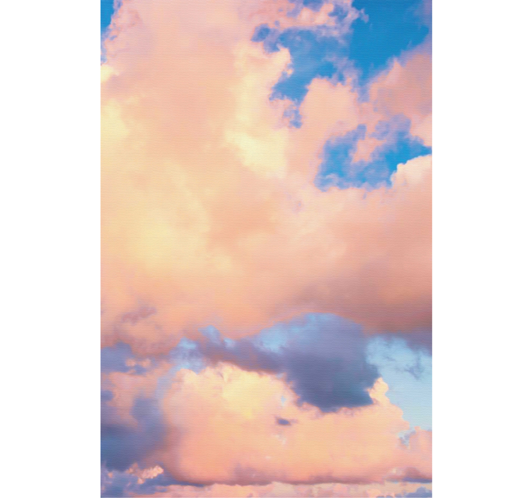 Light blue and pink sky Cloud blind - TenStickers