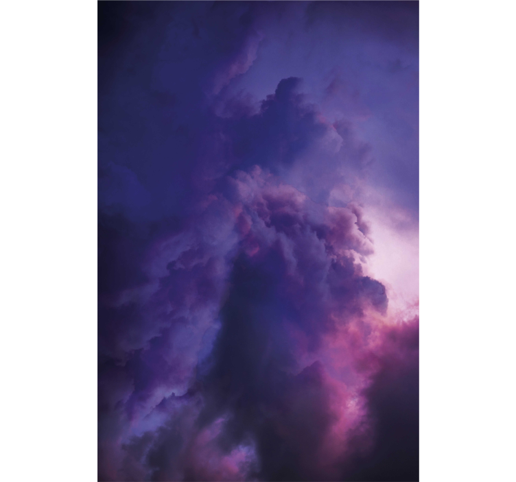 Dreamy Purple Waves cloud blind - TenStickers