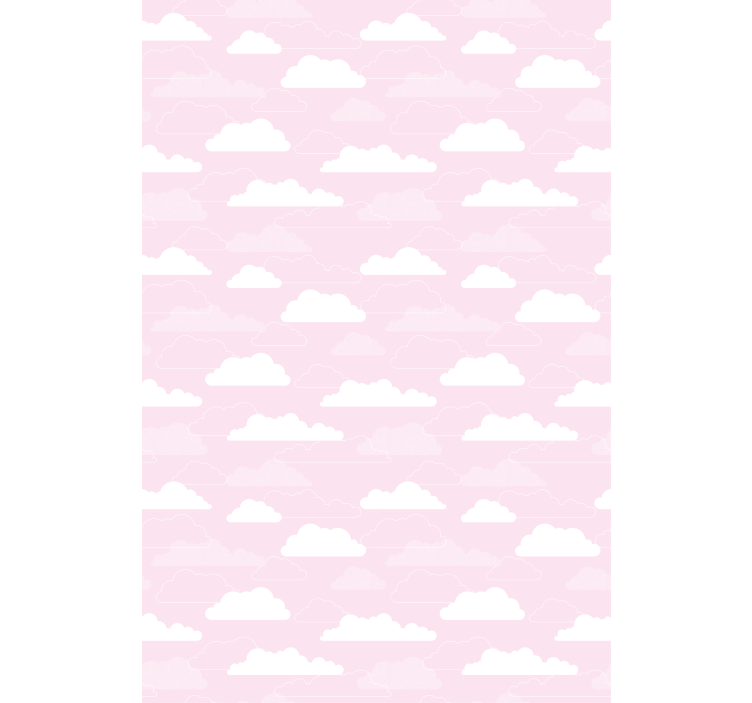 Dreamy pink pattern cloud blind - TenStickers