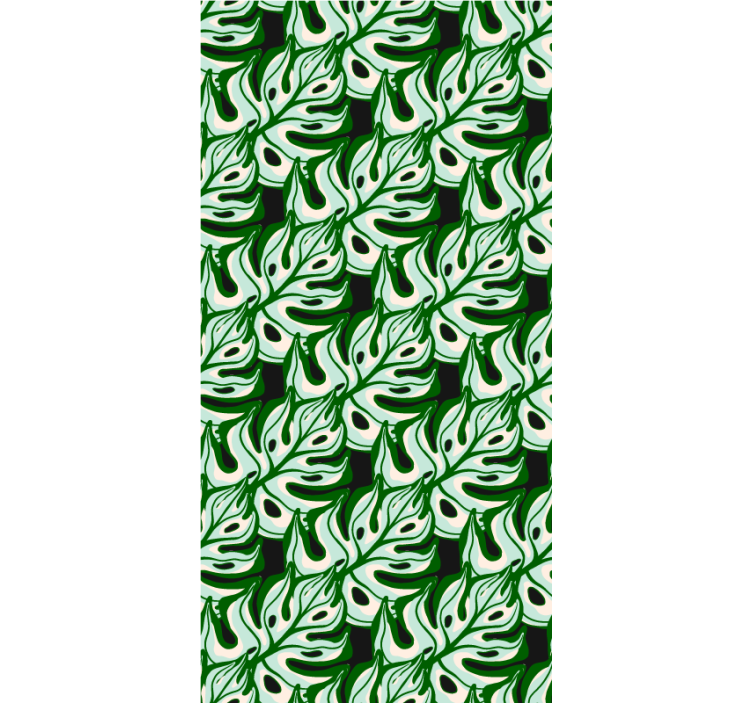 Lush Leaf Pattern flowers and plant blind - TenStickers