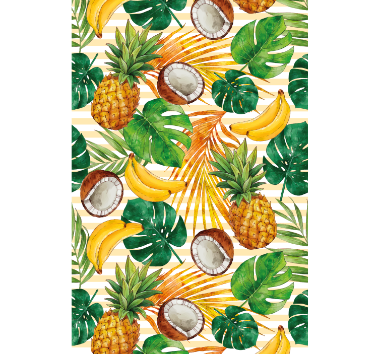 Tropical fruits design kitchen blind - TenStickers