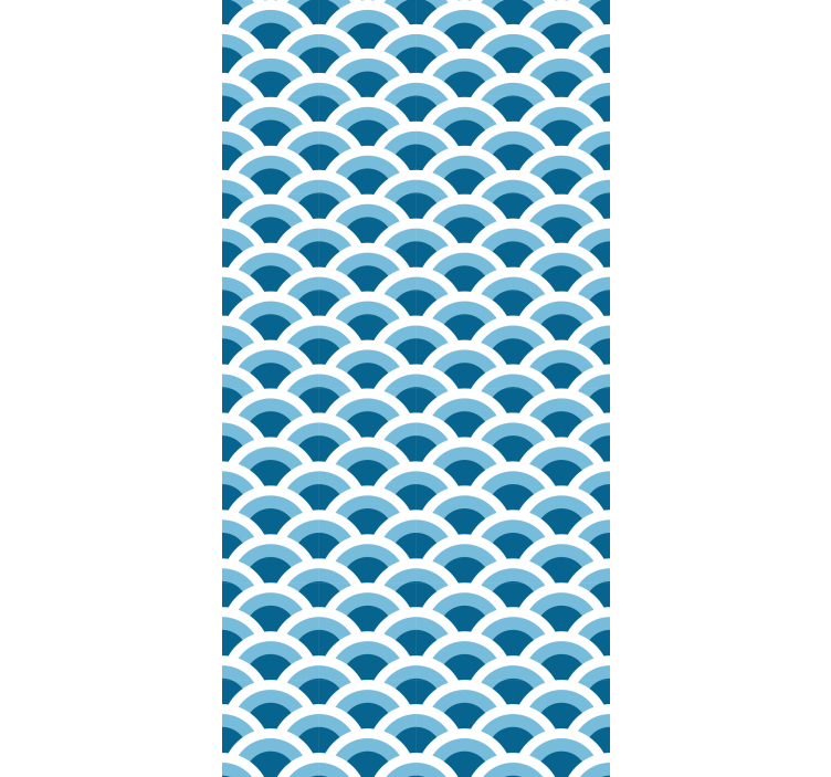 Blue Waves Pattern  other blind - TenStickers