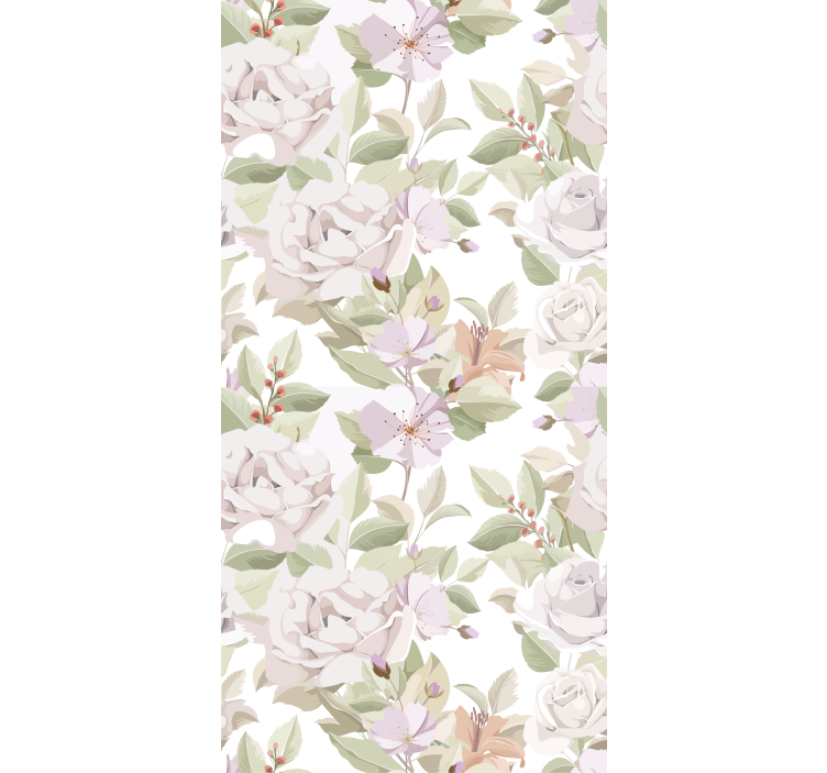 Graceful Botanical Composition flower blind - TenStickers