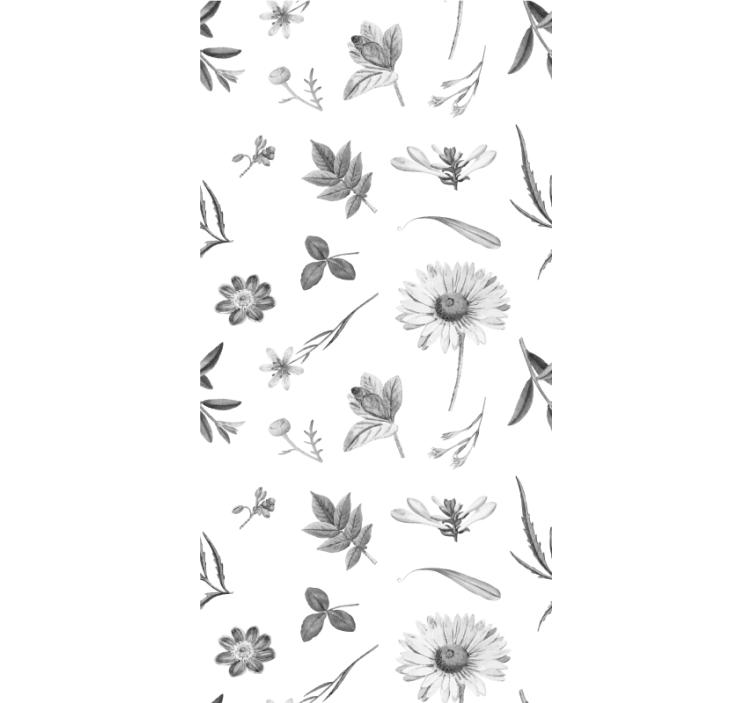 Botanical Garden Motif flowers and plant blind - TenStickers