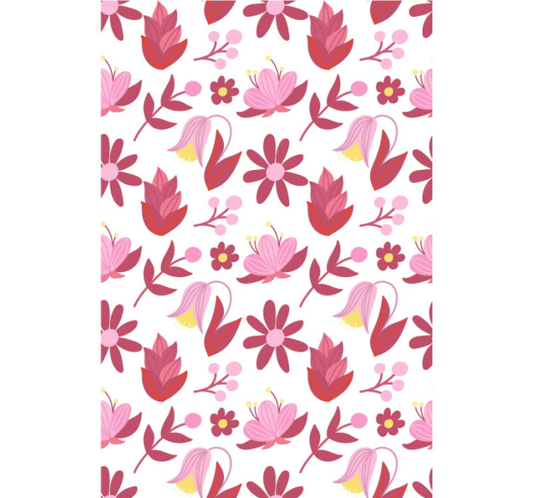 Floral Arrangement Pattern flowers and plant blind - TenStickers
