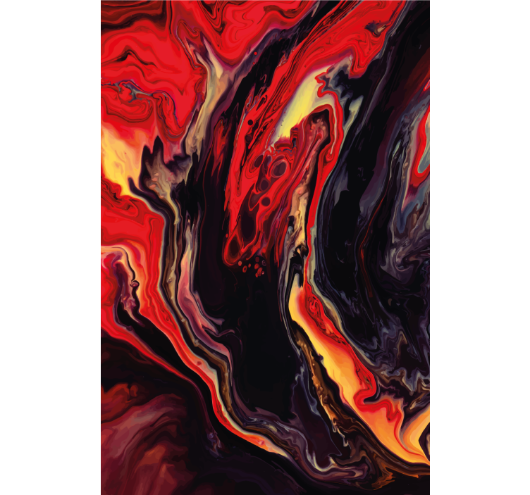 SWIRLING RED AND BLACK texture and pattern blind - TenStickers