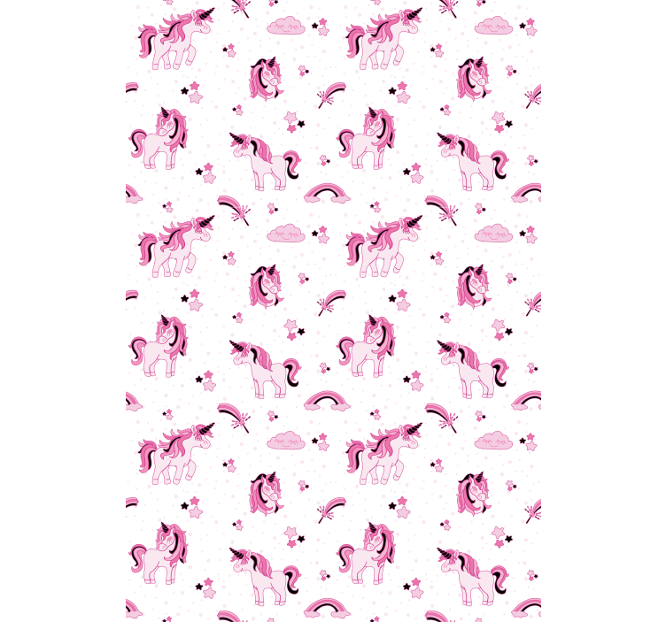 Unicorn fantasy print childrens blind - TenStickers