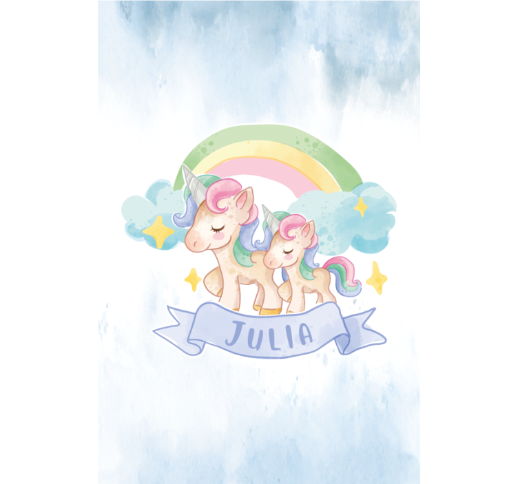Unicorn adventure childrens blind - TenStickers