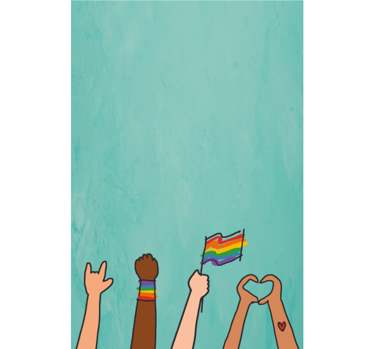 Pride Hands Display other blind - TenStickers