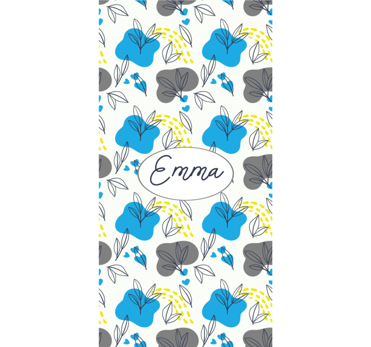 Custom floral name flowers and plant blind - TenStickers