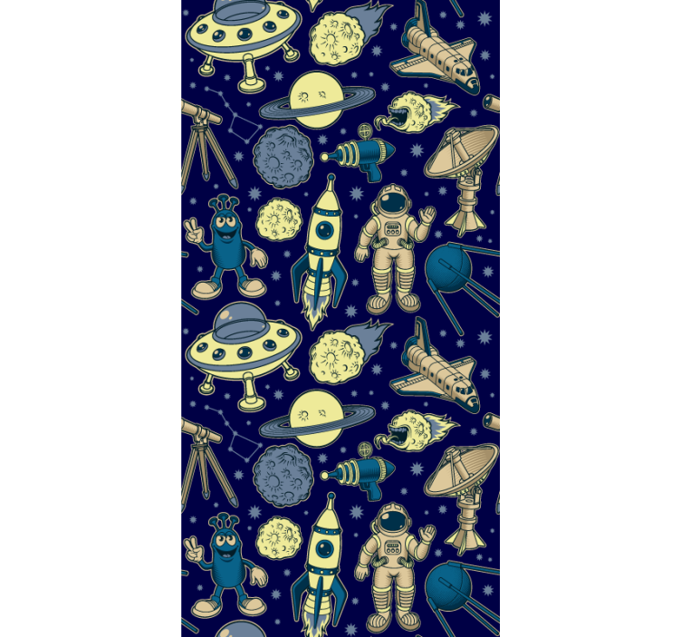 Space characters childrens blind - TenStickers
