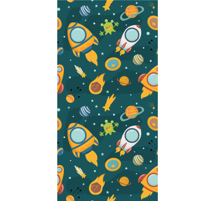 Space adventure theme childrens blind - TenStickers