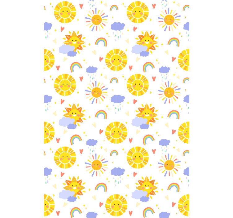 Sunny Clouds and Rainbows childrens blind - TenStickers