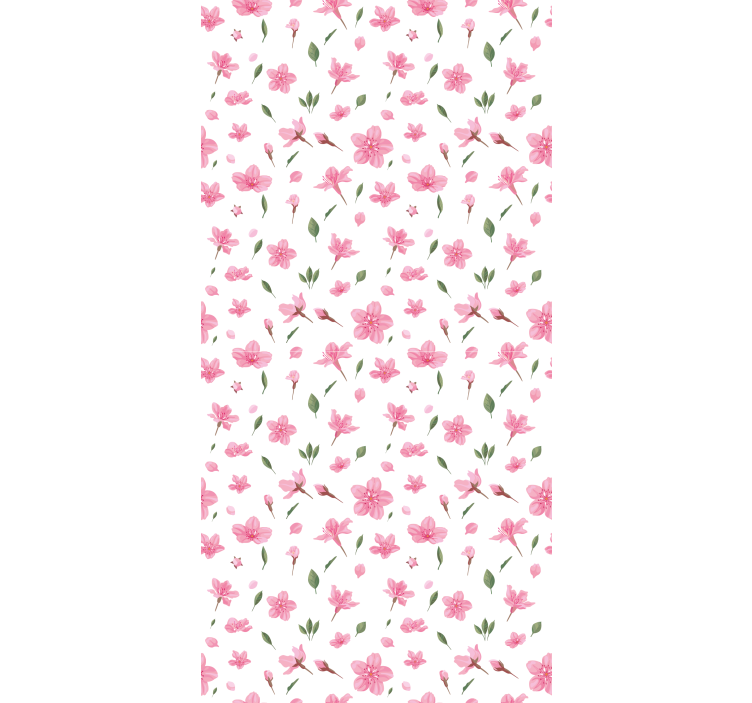 Delicate pink pattern flower blind - TenStickers