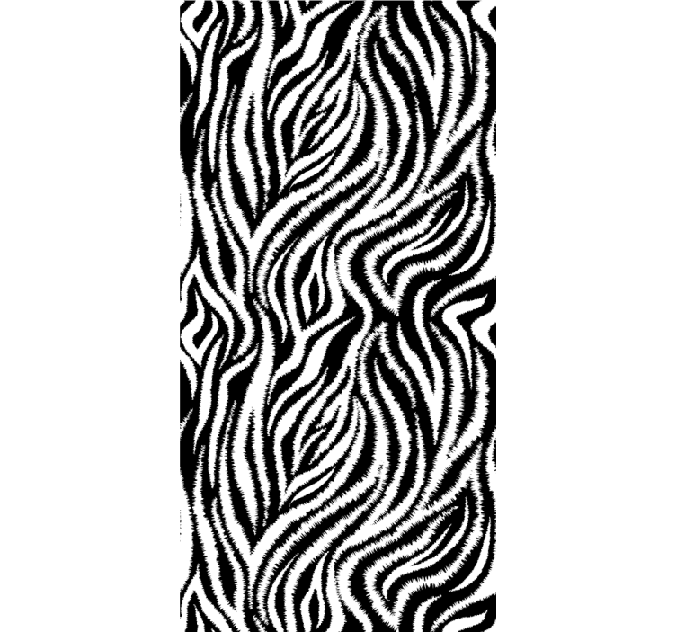 Classic black and white zebra  animal blind - TenStickers
