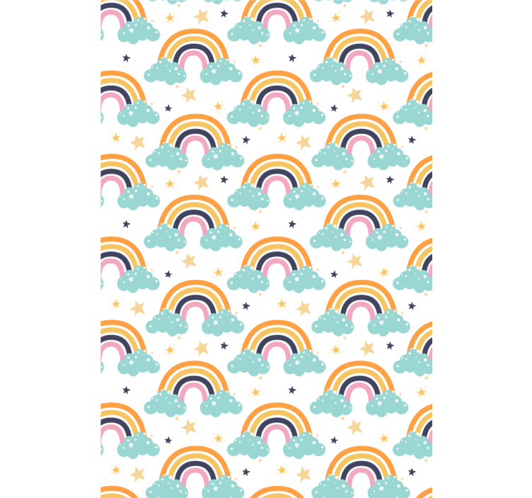 Rainbows and clouds childrens blind - TenStickers