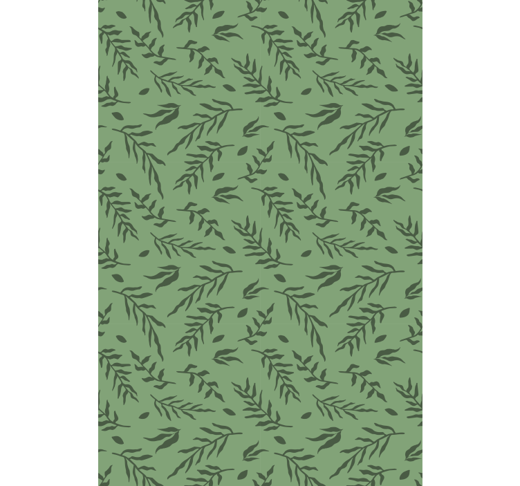 Leaf pattern detail flowers and plant blind - TenStickers