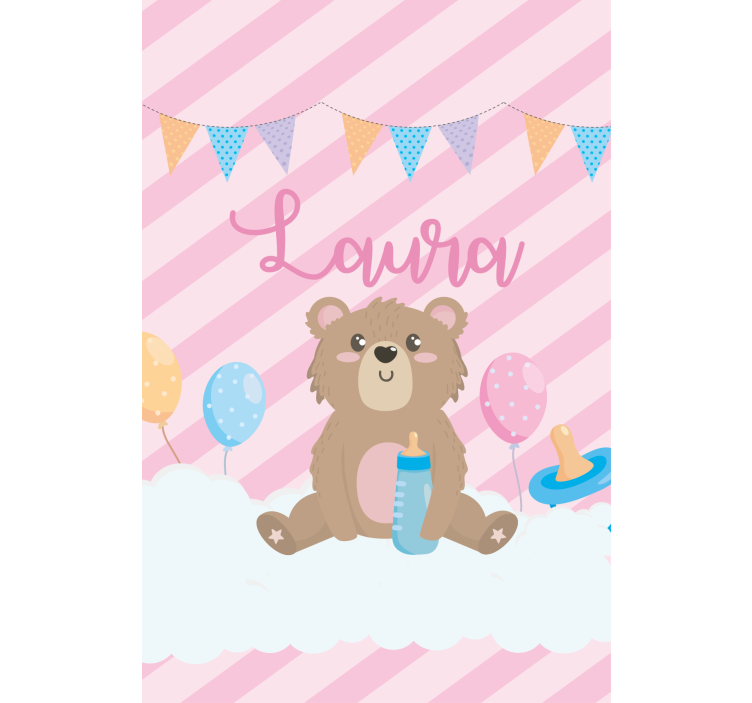 Teddy Bear Celebration customised blind - TenStickers