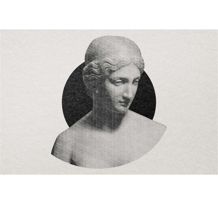 Traditional sculpture bust Blind painting - TenStickers