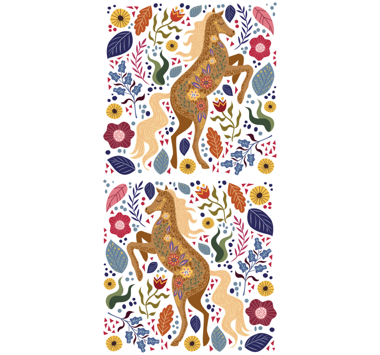 Majestic Horse Silhouette animal blind - TenStickers