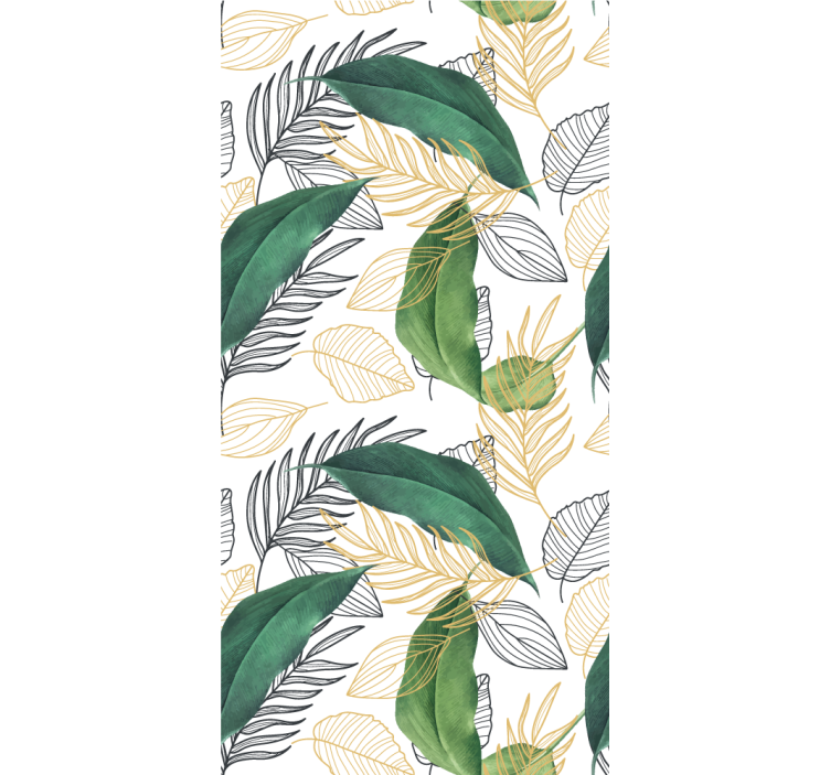 Lush Greenery Leaves flowers and plant blind - TenStickers
